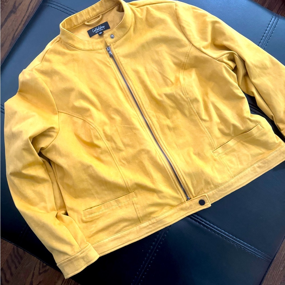 NWT mustard color moto jacket from Stitch Fix